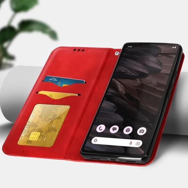 Google Pixel 7a Red Wallet Case