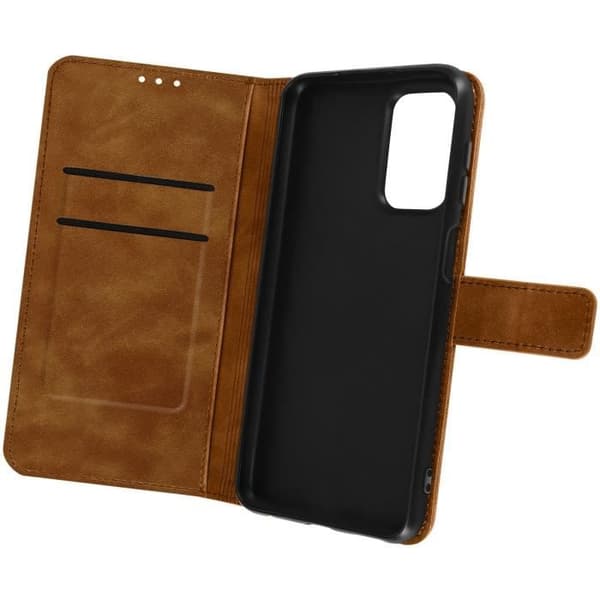 Fodral kompatibelt med Samsung A23 5G och M23 5G Brown Flip fodral