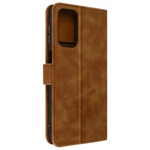 Fodral kompatibelt med Samsung A23 5G och M23 5G Brown Flip fodral
