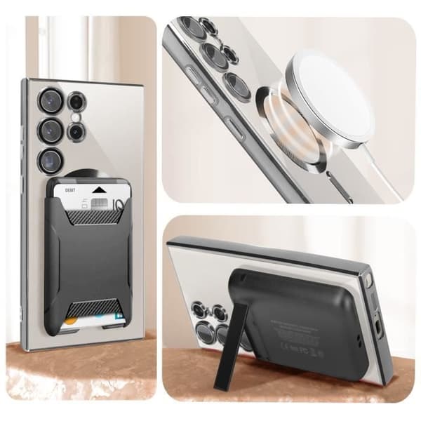 MagSafe fodral kompatibelt med Samsung S23 Ultra Silver Magsafe fodral