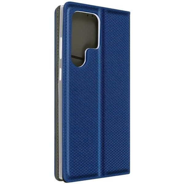 Foliofodral kompatibelt med Samsung S23 Ultra Blue Clamshell-fodral