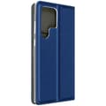 Miniatyrbild 1 av 4: Foliofodral kompatibelt med Samsung S23 Ultra Blue Clamshell-fodral