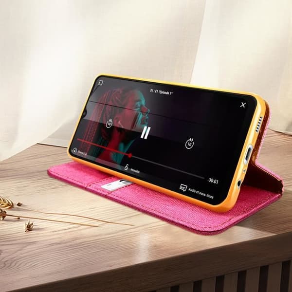 Fodral kompatibelt med Samsung A13 5G och A04s Pink Fodral