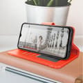 Miniatyrbild 4 av 4: Foliofodral som är kompatibelt med Samsung Galaxy A14 4G och 5G Red Case