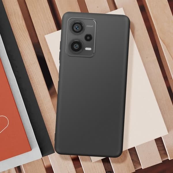 Fodral till Xiaomi Redmi Note 12 Pro Plus 5G Silikongel Flexibel Tunn Svart