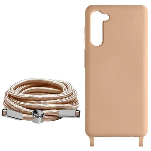 Cord Cover kompatibel med Samsung Galaxy S23 Powder Pink Cord Cover