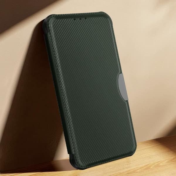 Fodral kompatibelt med Samsung S23 Plus Carbon Dark Green Fodral