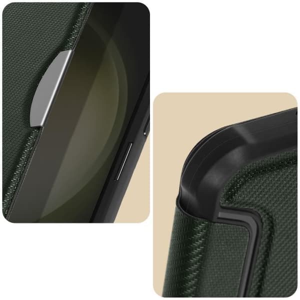Fodral kompatibelt med Samsung S23 Plus Carbon Dark Green Fodral