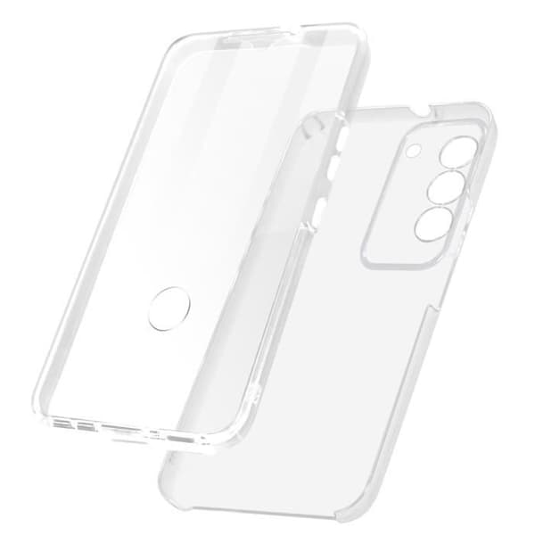360° fodral kompatibelt med Samsung S23 Transparent fodral