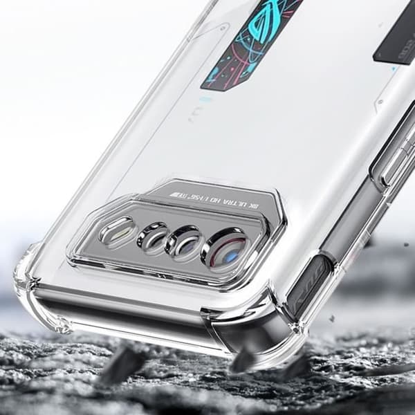 Fodral till Asus Rog Phone 7 Ultimate Shockproof Soft Classic Bump Transparent