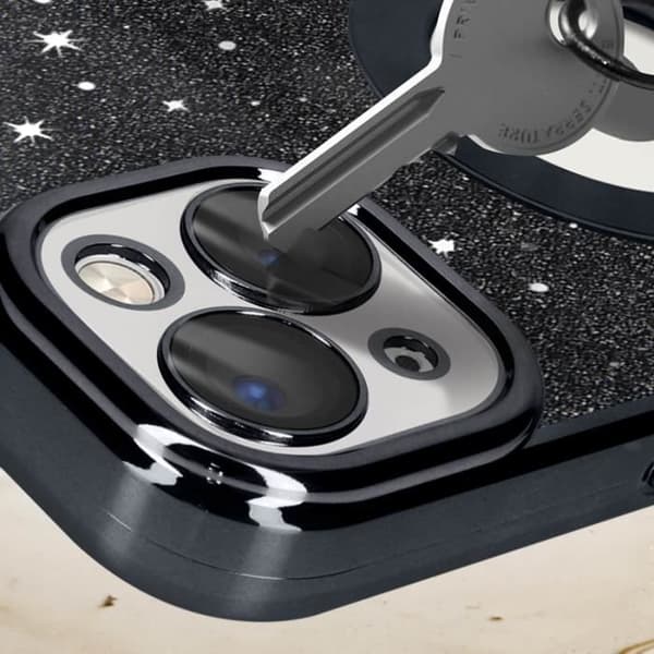 iPhone 13 Fodral Glitter Svart Fodral