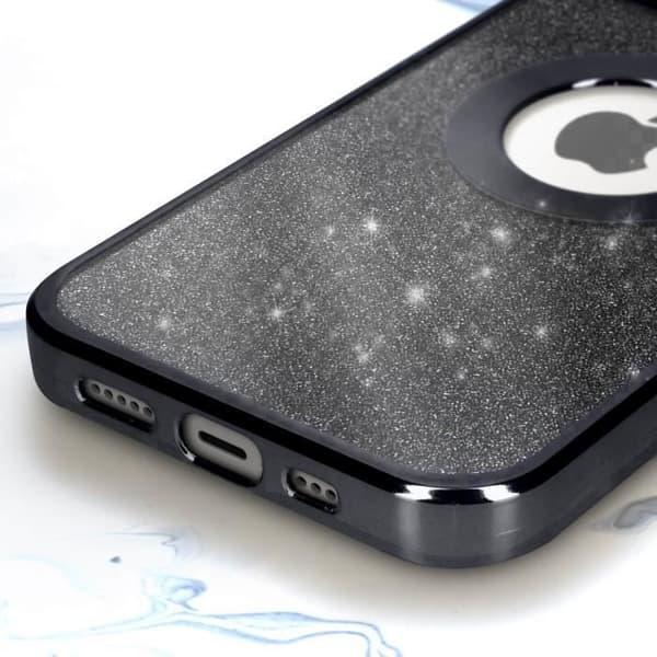 iPhone 13 Fodral Glitter Svart Fodral
