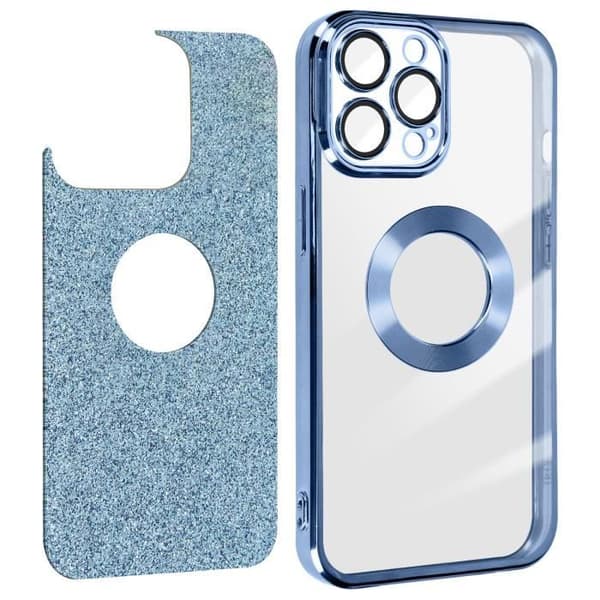 Blå Glitter iPhone 13 Pro Max skal