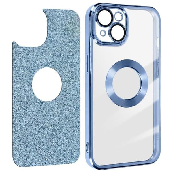 Blå glitter fodral för iPhone 14