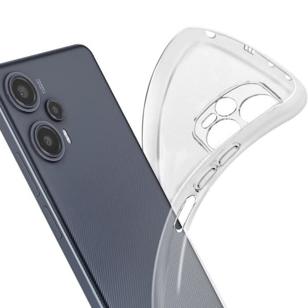 Fodral till Xiaomi Poco F5 Soft Camera Protected Classic Fodral Transparent