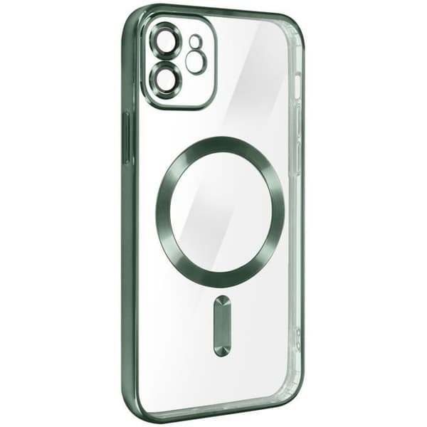 MagSafe iPhone 12 Silikonfodral Grönt Magsafefodral
