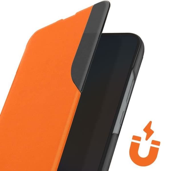 Clear View Fodral Kompatibel med Samsung Galaxy A34 5G Orange Fodral