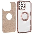 Miniatyrbild 2 av 4: iPhone 12 Pro Max rosa glitterfodral skal