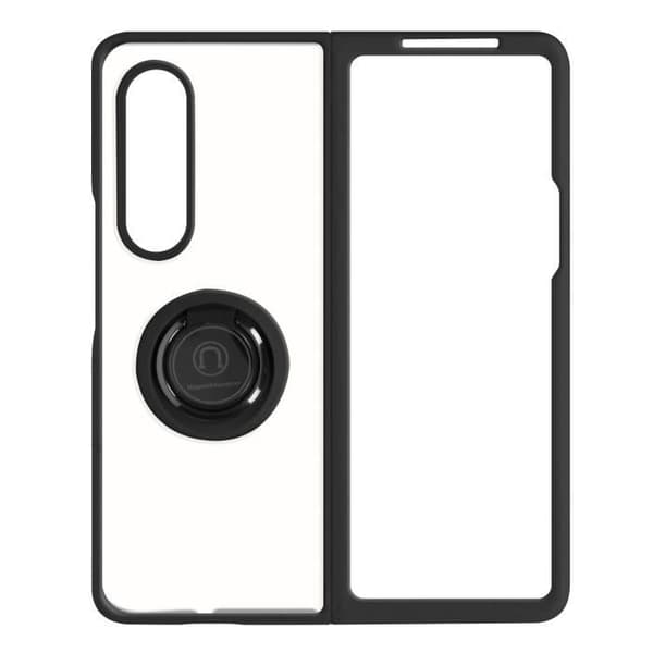Fodral - AVIZAR - Samsung Galaxy Z Fold 3 - Metallring - Videostöd - Svart