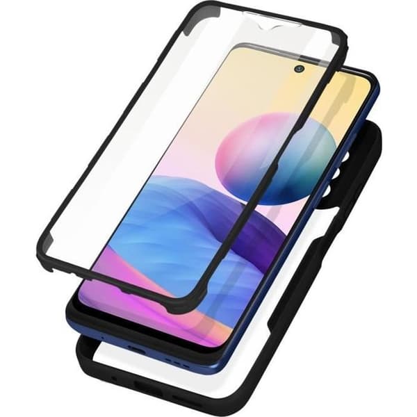 Heltäckande skal - Xiaomi - Note 10 5G / Poco M3 Pro - Stötabsorberande - Plexiglas - Svart