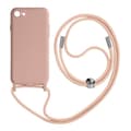 Miniatyrbild 1 av 4: iPhone 7, 8, SE 2020 och 2022 Cord Case Halvstyv halsrem Rosa