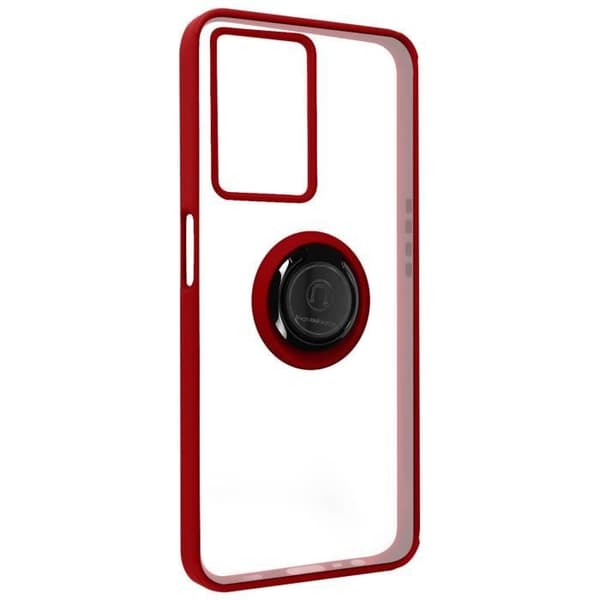 AVIZAR Skyddsfodral för Oppo A77, A57 och A57s - Röd - Metallring - Videostöd