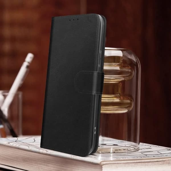 iPhone 14 Fodral - AVIZAR - Chesterfield - Videostödfunktion - Svart