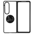 Miniatyrbild 1 av 4: Fodral för Galaxy Z Fold 4 Bi-material Metal Ring Video Support Svart