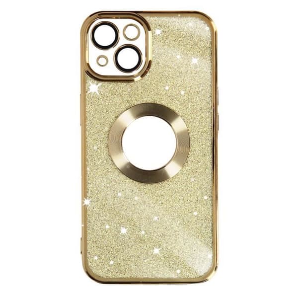 Coque iPhone 13 Paillette Or AVIZAR - Protekam Spark - Kromad kontur - Fin och lätt - Gel-silikon - Gul