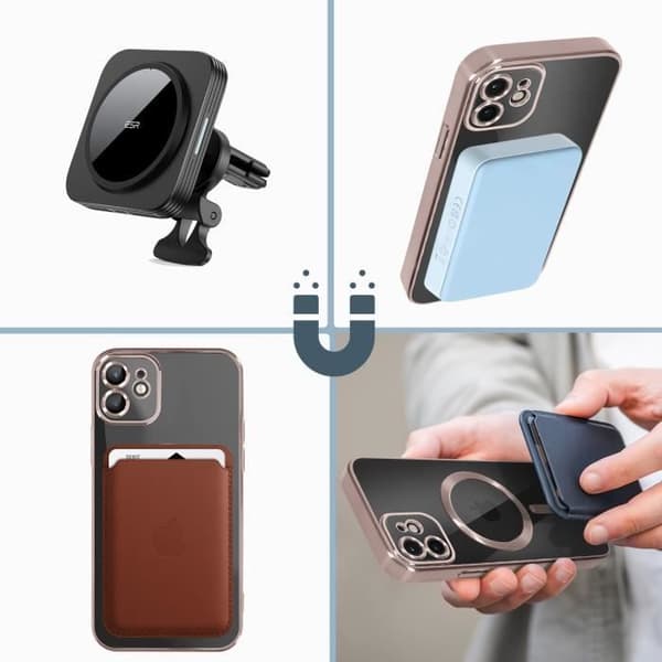 MagSafe iPhone 12 Chrome Fodral Rose Gold Magsafe Fodral