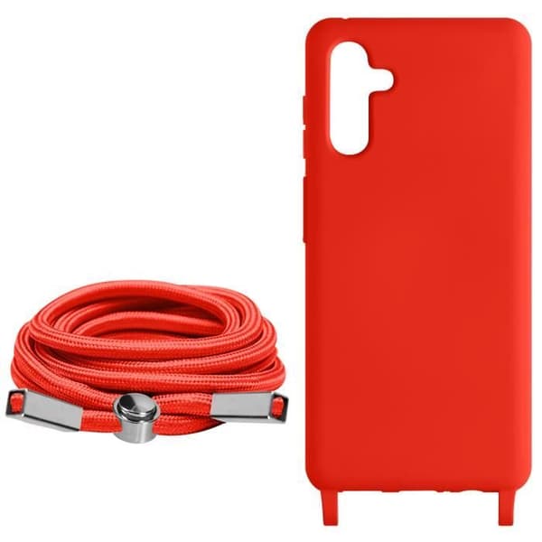 Cord Cover kompatibel med Samsung Galaxy A54 5G Red Cord Cover