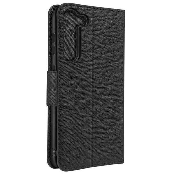 Foliofodral kompatibelt med Samsung S23 Black Case