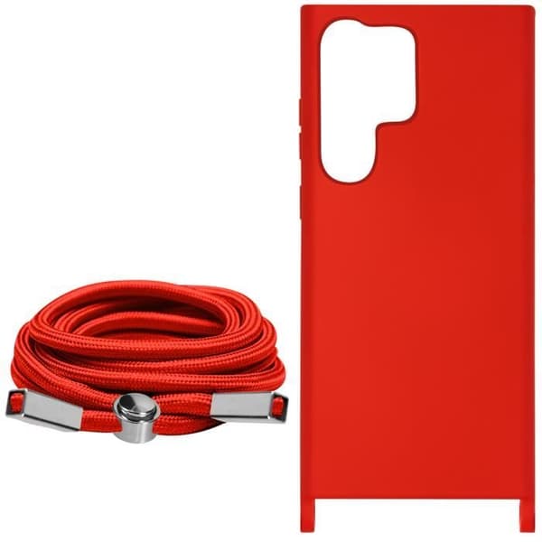 Cord Cover kompatibel med Samsung Galaxy S23 Ultra Red Cord Cover