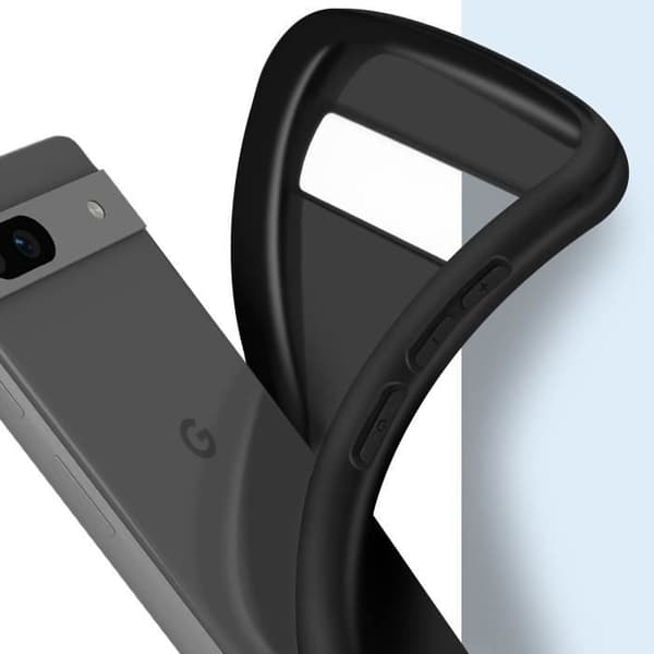 Google Pixel 7a svart silikonfodral