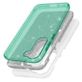 Miniatyrbild 3 av 4: Glitterfodral till Samsung Galaxy S23 Plus Halvstyvt Sparkfodral grönt