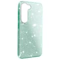 Miniatyrbild 2 av 4: Glitterfodral till Samsung Galaxy S23 Plus Halvstyvt Sparkfodral grönt