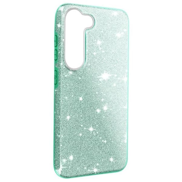 Glitterfodral till Samsung Galaxy S23 Plus Halvstyvt Sparkfodral grönt