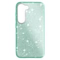 Miniatyrbild 1 av 4: Glitterfodral till Samsung Galaxy S23 Plus Halvstyvt Sparkfodral grönt