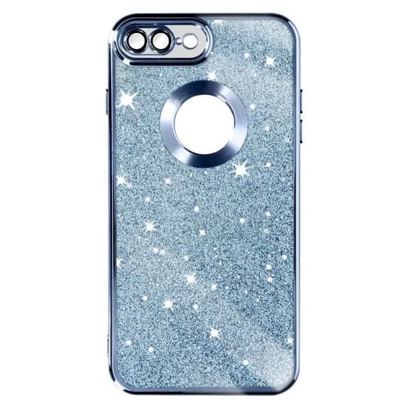 Blått glitterfodral till iPhone 8 Plus