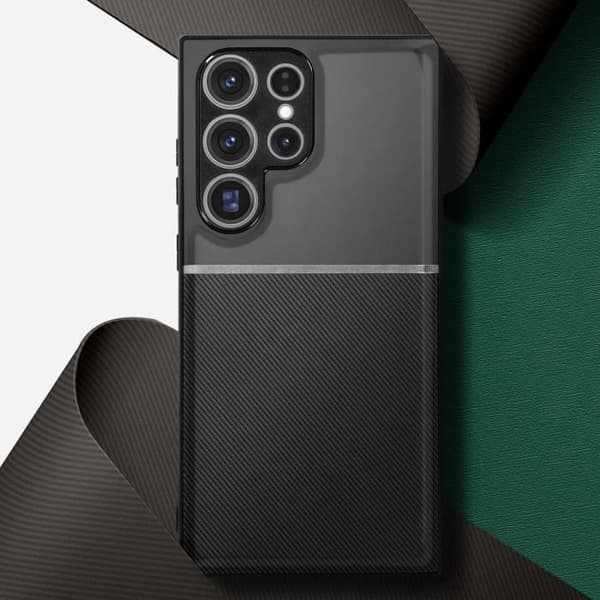 Fodral kompatibelt med Samsung S23 Ultra Anti-fingerprint Black Fodral