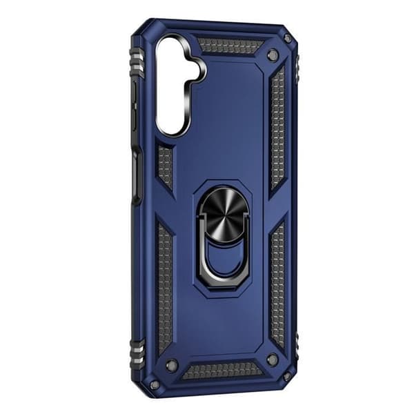 Ringfodral kompatibel med Samsung A14 4G och 5G Blue Ring Case