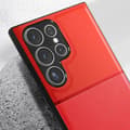 Miniatyrbild 3 av 4: Fodral kompatibelt med Samsung S23 Ultra Anti-fingerprint Red Fodral