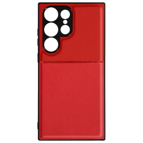 Fodral kompatibelt med Samsung S23 Ultra Anti-fingerprint Red Fodral