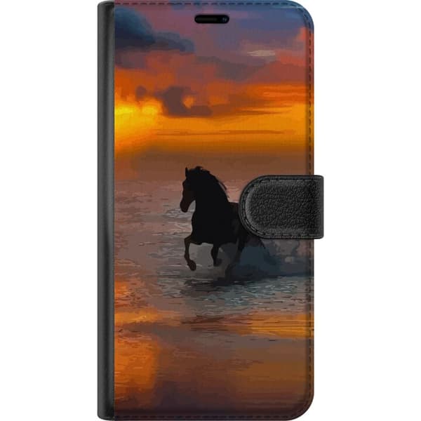 Samsung Galaxy A12 Lommeboketui Hest Solnedgang