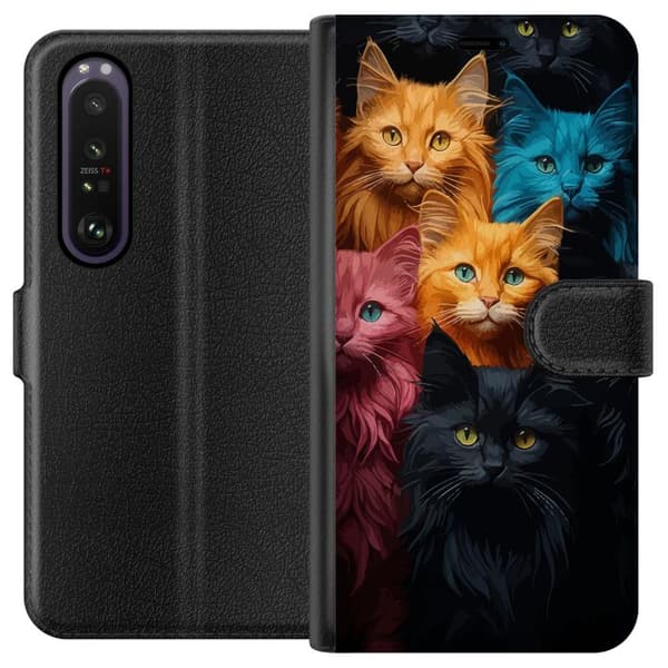 Sony Xperia 1 III Tegnebogsetui Kattedyr