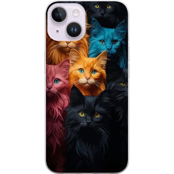 Apple iPhone 14 Plus Gjennomsiktig deksel Katter