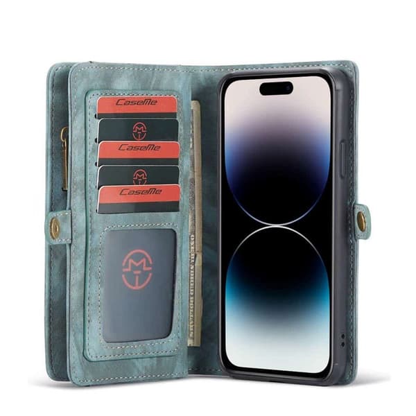 CaseMe mobilcover 008 8-kort Apple iPhone 15 Pro - Blå