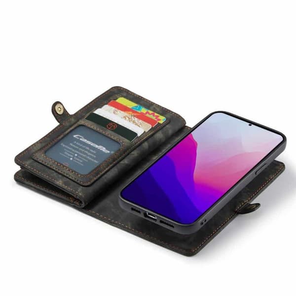 CaseMe puhelimenkotelo 008 8-kortti Apple iPhone 15 Pro - Musta/harmaa