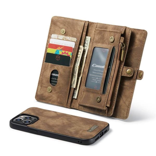 CaseMe mobilcover 008 8-kort Apple iPhone 15 Pro - Brun