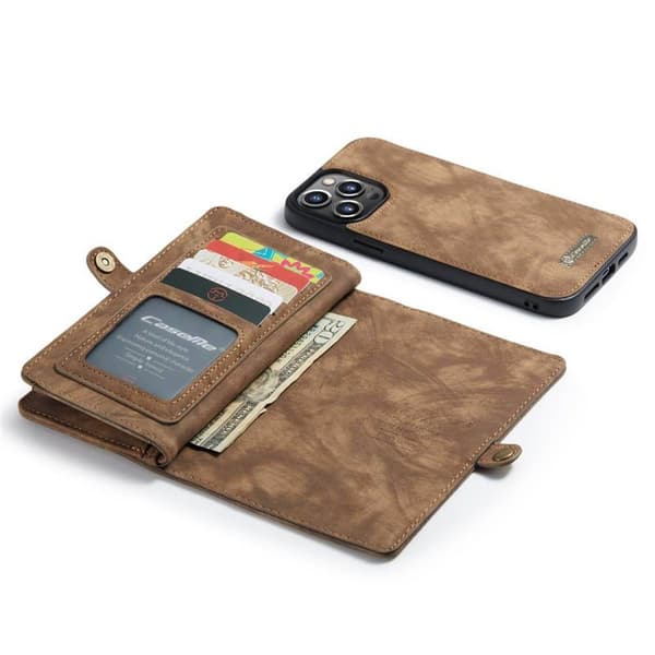 CaseMe mobilcover 008 8-kort Apple iPhone 15 Pro - Brun